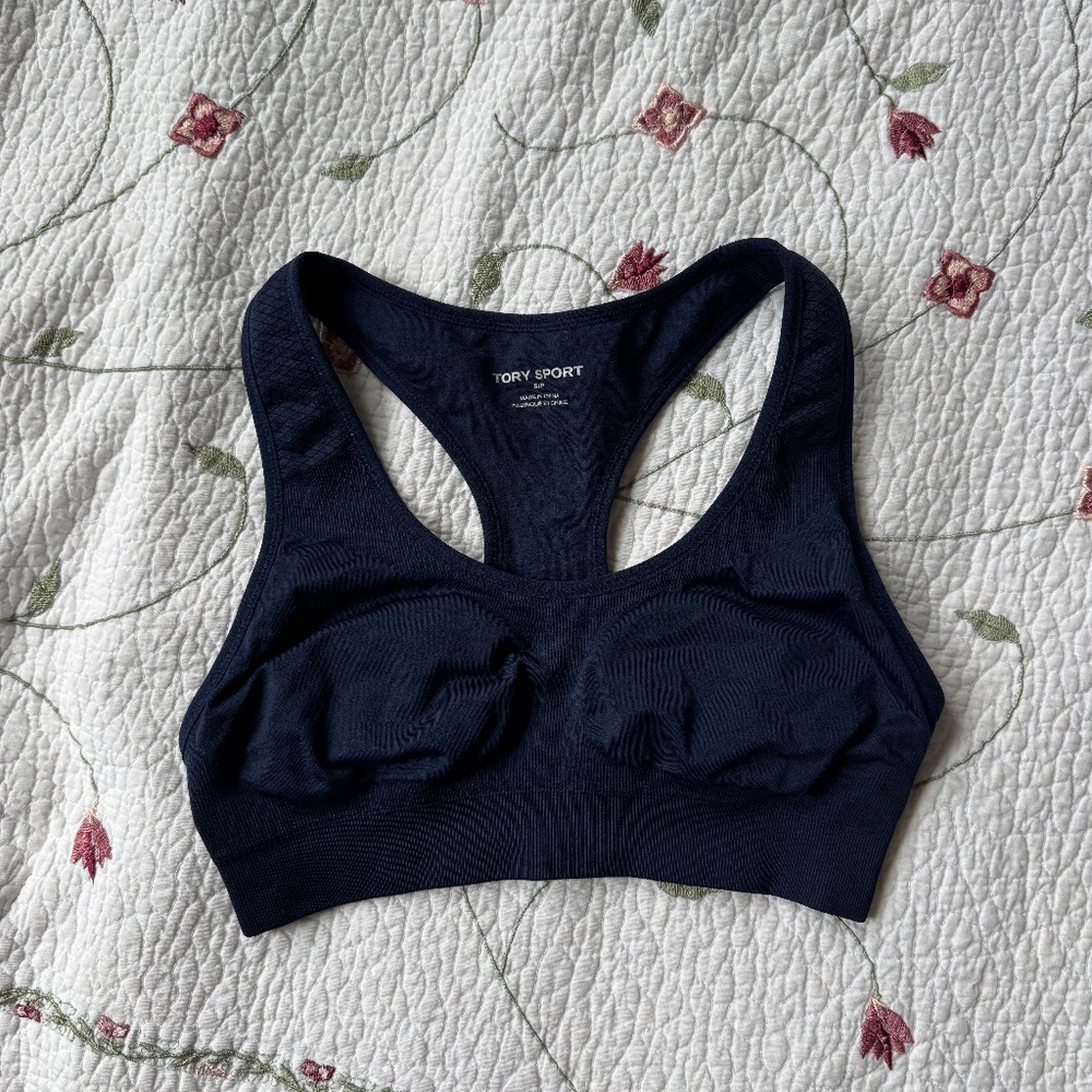 Tory Burch Navy Sports Bra - S